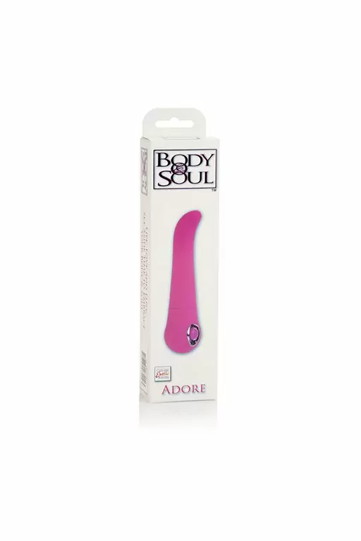Вибромассажёр с изогнутым кончиком Calexotics Body & Soul Adore - розовый
