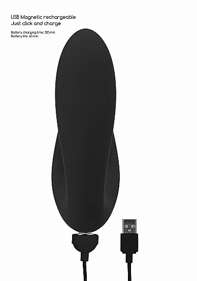 Бесконтактный вибратор-кролик Irresistible Desirable Black, 12,5 см, 10 режимов, силикон, черный