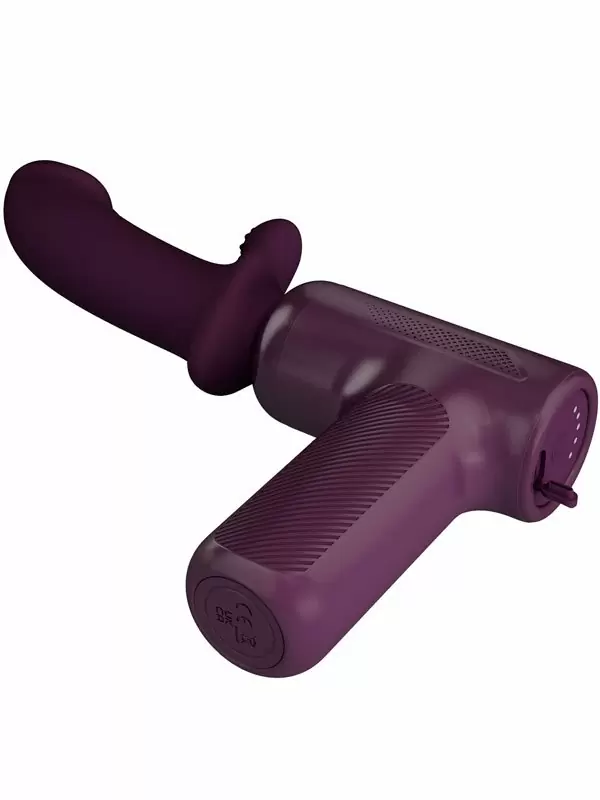 Вибратор-кролик Baile DJ Scholar с функцией толчков, 5 режимов, поступательные движения