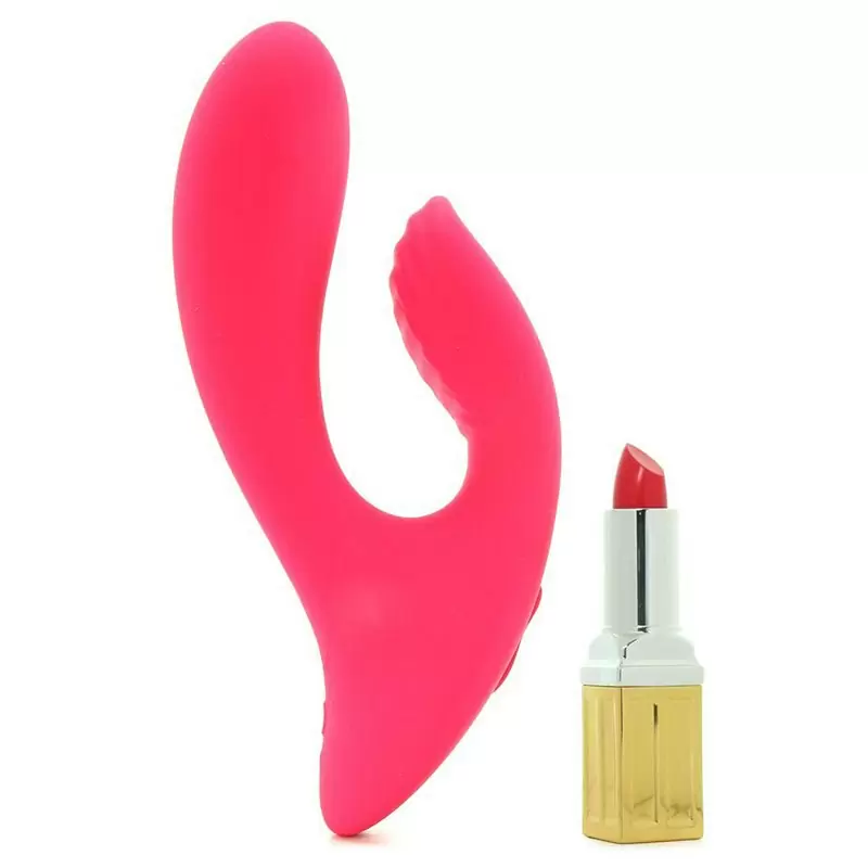 Вибромассажер с рельефным стимулятором клитора Silhouette S17 – красный