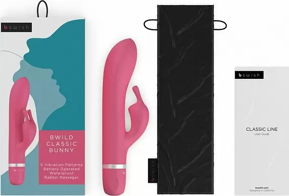 Вибратор кролик Bswish Bwild Classic Bunny. Розовый