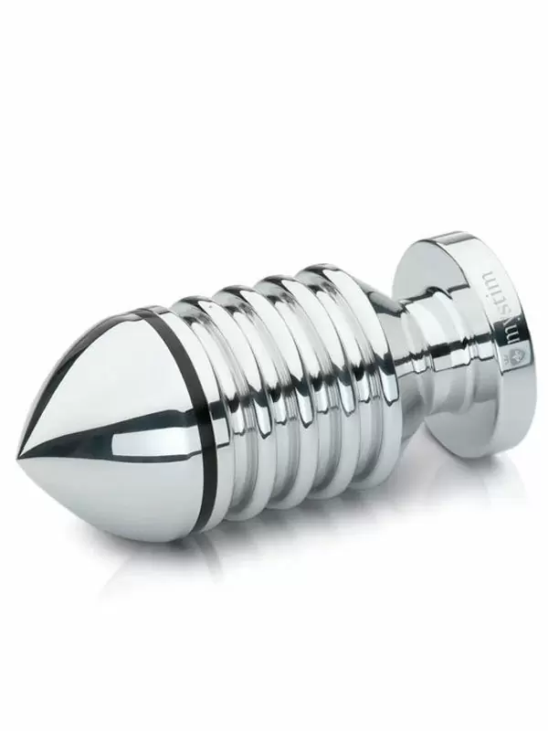 Анальный стимулятор Mystim Hector Helix S, для подключения к источнику электроимпульсов, 10 см, серебристый