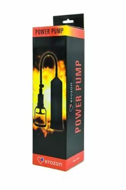 Черная вакуумная помпа Erozon Penis Pump