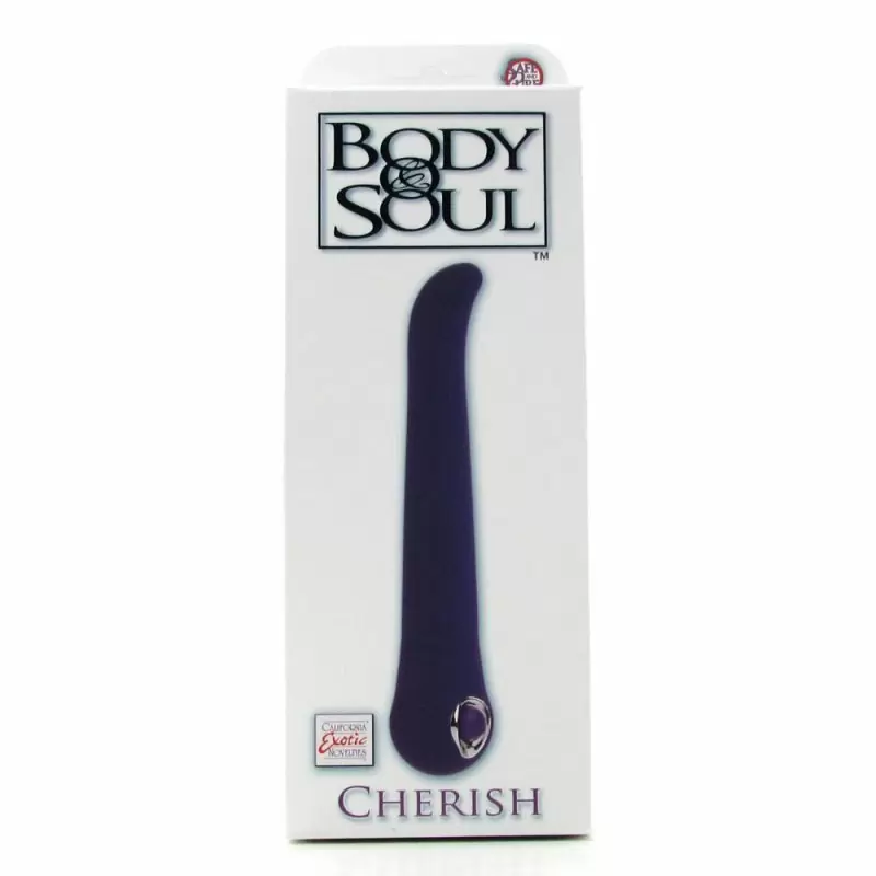 Вибромассажёр с изогнутым кончиком Calexotics Body & Soul Cherish - фиолетовый
