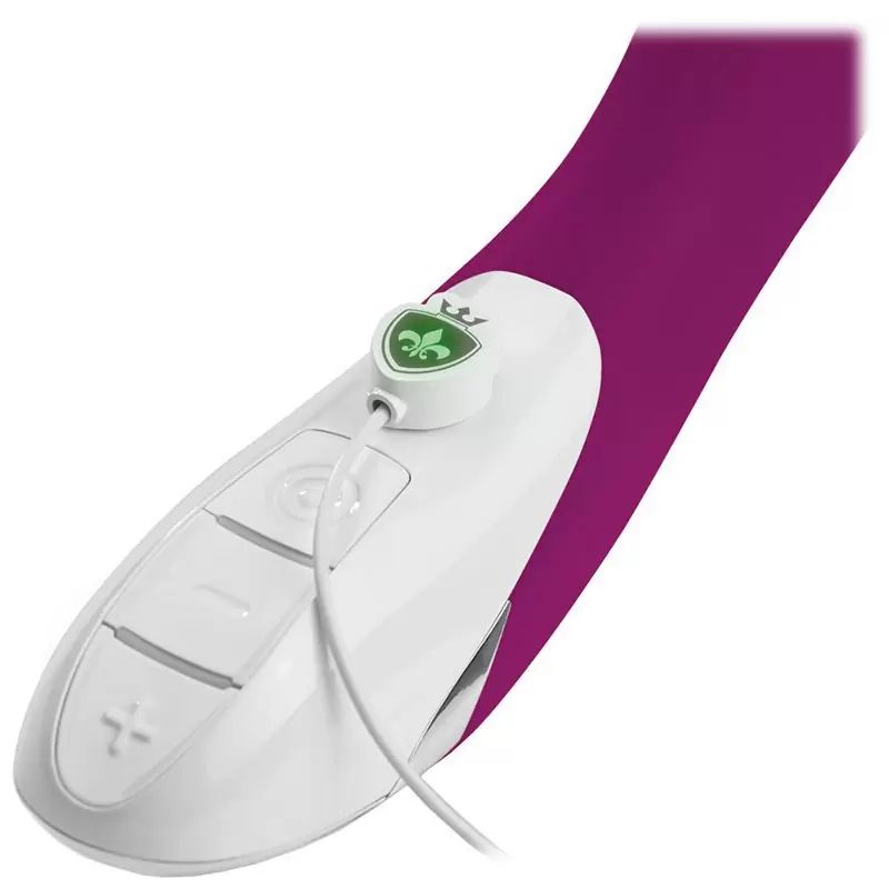 Вибромассажер Bon Aparte для двойного проникновения – виноградный 