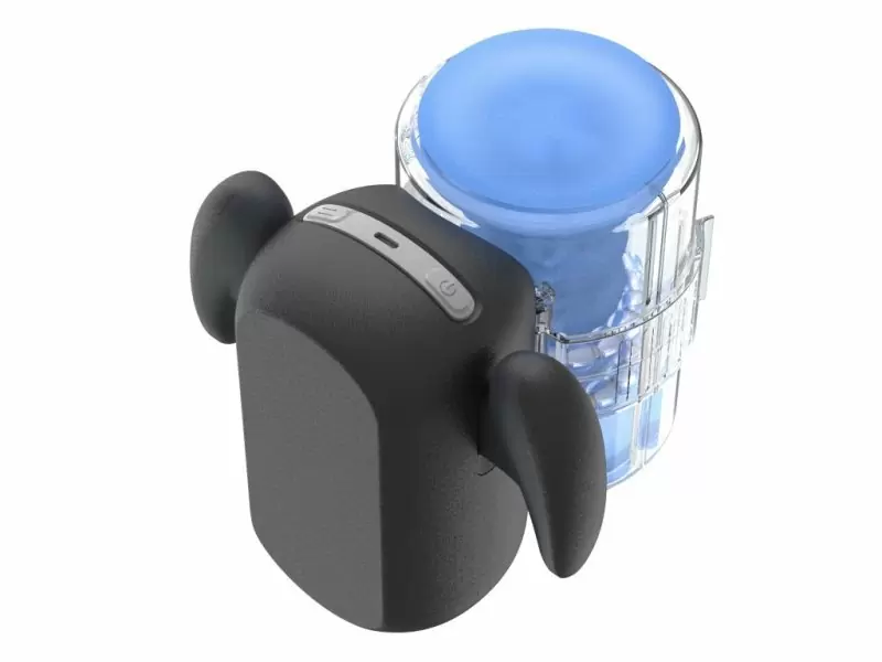 Инновационный робот-мастурбатор Black Knight Massaging Beads, Amovibe