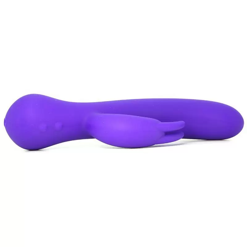 Вибромассажер двойной Vanity Vs18 со стимулятором клитора – фиолетовый