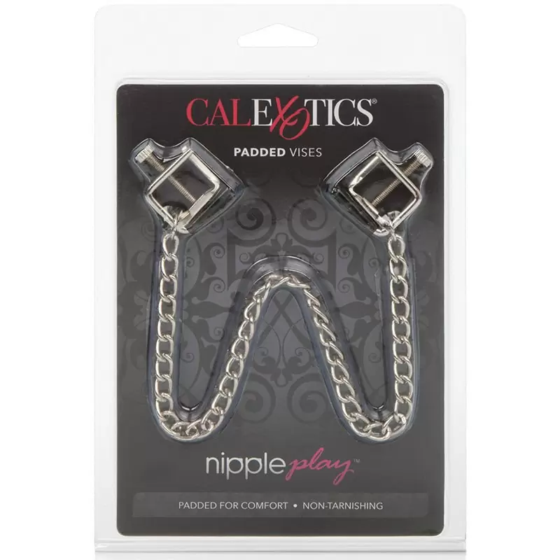 Зажимы на соски с цепочкой Padded Vises металлические