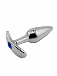 Алюминиевая анальная пробка для ношения Medium