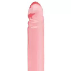 Двухголовый фаллоимитатор Translucence Smooth Double Dong 12 – красный