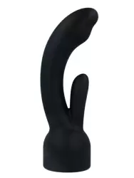 Насадка-кролик Nexus, для массажеров Doxy, 20 см, силикон, черный  