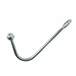 Анальный крюк для подвеса medium из металла Kanikule metal - серебристый	    