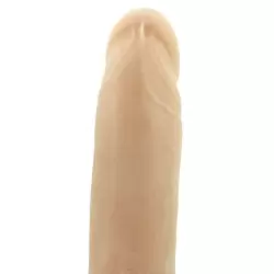 Фаллоимитатор светящийся CiberGlo 8 на присоске – телесный