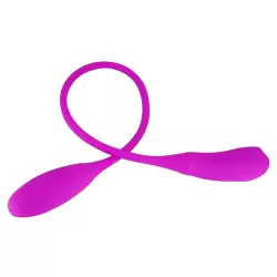 Оригинальный двойной вибростимулятор Snaky Vibe с переминанием – розовый