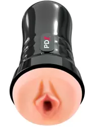 Реалистичный мастурбатор Pipedream Wet Pussies, Super Juicy Snatch, самосмазывающийся, 21 см, ТПР