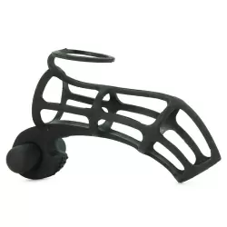 Насадка стимулирующая Deluxe Silicone Power Cage с вибрацией – черный