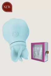 Caress Blue Стимулятор клитора и интимных зон тела с 5 насадками