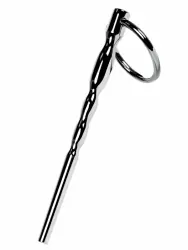 Уретральный плаг с кольцом на основании TOYFA Metal Елочка – серебристый