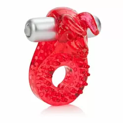 Эрекционное виброкольцо со стимулятором клитора Бык Couple's Raging Bull – красный