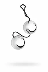 Вагинальные шарики TOYFA со смещенным центром тяжести - серебристый