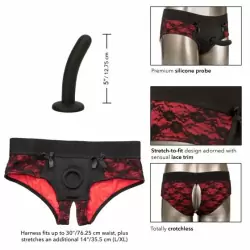 Страпон с трусиками Scandal Crotchless Pegging Panty Set L/XL