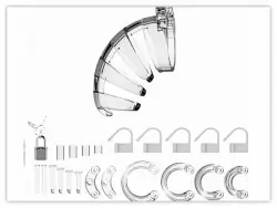 Насадка на пенис из пвх #02 Chastity 3.5 Inch Cock Cage Transparent