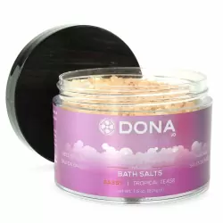 Цветная соль для ванны Dona Pamper Me Pretty Sassy с феромонами – тропический, 215 г