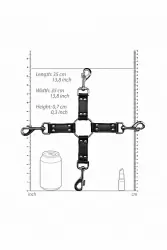 Крестообразный фиксатор 4-way Leather Hogtie Cross Hogtie