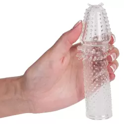 Насадка закрытая Super Strech Sleeve силиконовая – прозрачная