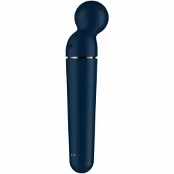 Элегантный вибратор Satisfyer Planet Wand-er, 22 см, силикон, синий