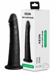 Реалистичный фаллоимитатор полый для адаптера Kiiroo Keon, 19,1 см, силикон, черный