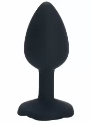 Анальная пробка Kanikule, с ограничителем в форме розочки, размер S, черная