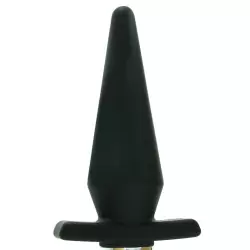 Анальная пробка Delicious Fullness Vibrating Butt Plug с вибрацией – черная	