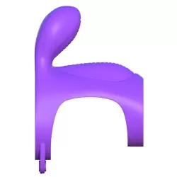 Эрекционное кольцо-насадка Ultimate Couples Cage с вибрацией – фиолетовый