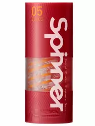 Нереалистичный мастурбатор Tenga Spinner Beads, 13 см, ТПЭ, оранжевый