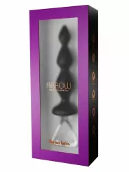 Анальная втулка Adrien lastic Arrow II, 20,1 см, силикон, черный