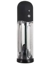 Автоматическая помпа для мужчин Orion, 24 см, силикон, прозрачная с черным