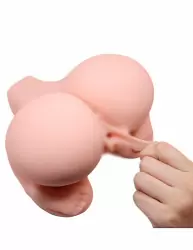 Реалистичный мастурбатор Baile Crazy Bull Vagina and Anal, вагина-анус догги-стайл, 21 см, 5 скоростей, телесный