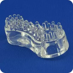 Кольцо на пенис Support Ring Tickler со щетинками – прозрачное