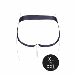 Трусики для страпона с вибропулей - XL/XXL