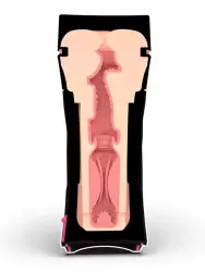 Рукав для мастурбатора Mystim O(h)PUSH ME Donut, внутренний,  17,5 см, ТПЕ, телесный