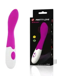 Мощный вибратор Bishop со стимуляцией точки G – розовый