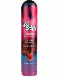 Смазка на водной основе Joydrops Strawberry, с ароматом клубники, 125 мл