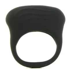 Эрекционное кольцо с вибрацией Silicone Lover's Arouser – черный