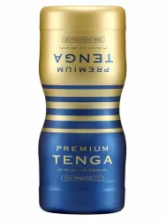 Мастурбатор Tenga Premium Dual Sensation Cup, сине-желтый