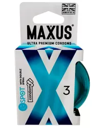 Гладкие презервативы MAXUS G Spot, двойная спираль, 18 см, 3 шт