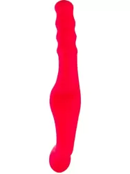 Двойной фаллоимитатор Fun Factory New Wave, гибкий, со стимуляцией клитора, розовый