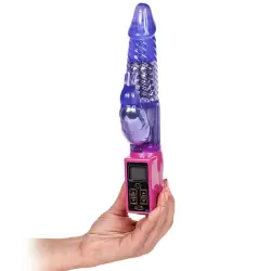 Хай-тек Rabbit Vibe LCD Control с ротацией – фиолетовый