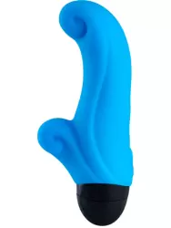 Фактурный вибратор-кролик Fun Factory Ocean 6 режимов, силикон, голубой