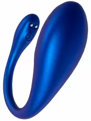 Интерактивное виброяйцо L`Eroina APP CHOPPY, управление через приложения, 21 см, силикон, синий